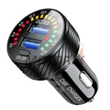USB adaptér do zapalovače -4 RIDE- 12V, 2xUSB 3.0 + voltmetr - univerzální