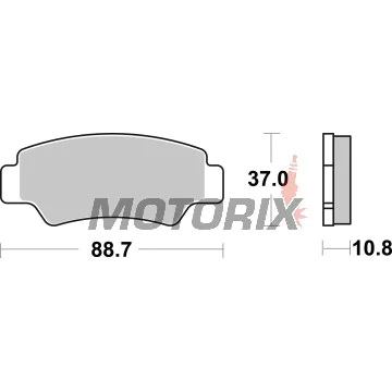Brzdové destičky -BREMBO- 07KS09SD, BMW GS/RT, CF Moto CForce/ZForce, Ducati Monster, KTM LC4, Aprilia RS, Beta Evo (1988-2023)