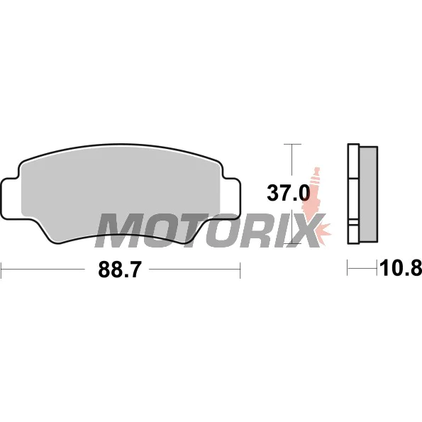 Brzdové destičky -BREMBO- 07KS09SD, BMW GS/RT, CF Moto CForce/ZForce, Ducati Monster, KTM LC4, Aprilia RS, Beta Evo (1988-2023)
