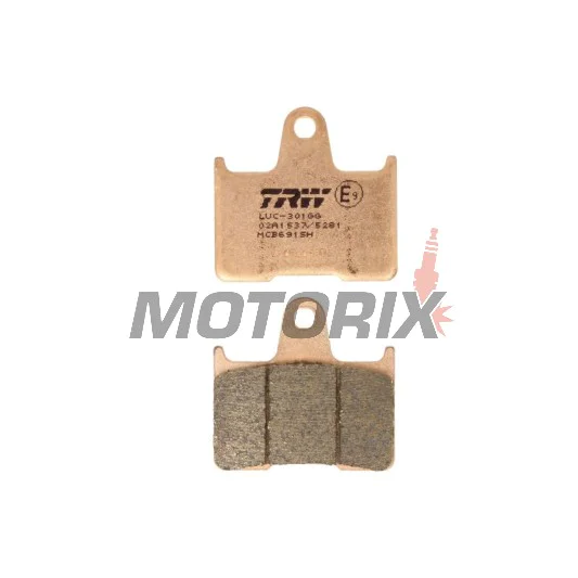 Brzdové destičky -TRW- MCB691SH, Honda CB400 Super Four (1999-2004), Kawasaki GTR1400 (2007-2017), ZX-14R Ninja 1400 (2006-2020), ZX-7RR Ninja 750 (1996-1999), ZZR1400 (2006-2019), MZ 1000S (2004-2005), Suzuki GSF650 Bandit/ABS (2005-2007)