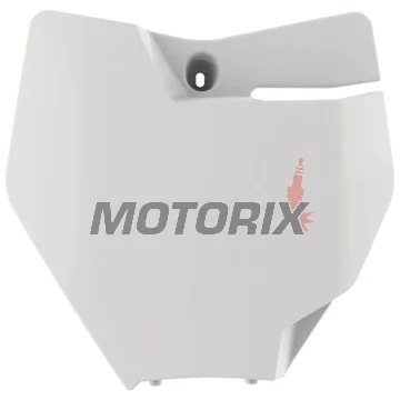 Motokrosová maska/tabulka startovního čísla -POLISPORT- bílá, KTM SX 85 2018-2023