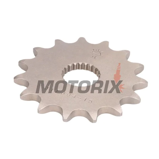 Přední pastorek -JT- JTF394,15, 15 zubů, Aprilia AF1 125 1988-1994, Classic 125 1996-1999, Climber 240/280/300 1989-1996, MX 125 2004-2007, červený Rose 125 1988-1999, RS 125 1993-2013, RX 125 1990-1997, 2000, 2008-2010, SX 125 2008-2010