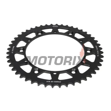 Zadní rozeta -JT- JTA853,48BLK, 48 zubů, černý, hliníkový, Kreideler 170 170 2004-2006, Yamaha DT 200 1989-1995, IT 175 1980-1983, IT 200 1984-1986, IT 250 1981-1984, SR 500 1991-1999, TT 250 1989-2004, TT 350 1986-1992, TT 600 1983-1992, 1996-2003