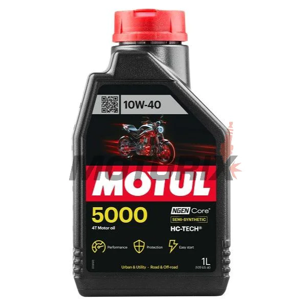 Motorový olej -MOTUL- 5000, 10W40, polosyntetika, 1L