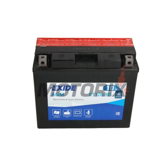 Akumulátor -EXIDE- YT12B-BS, 10Ah 12V