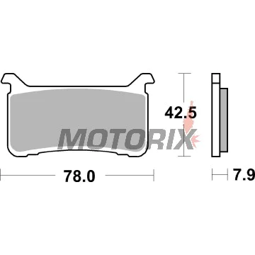 Brzdové destičky -BREMBO- 07HO63SA, Honda CBR 1000 (2017-2021), CRF 1000 (2015-2018), VFR 800 (2017)