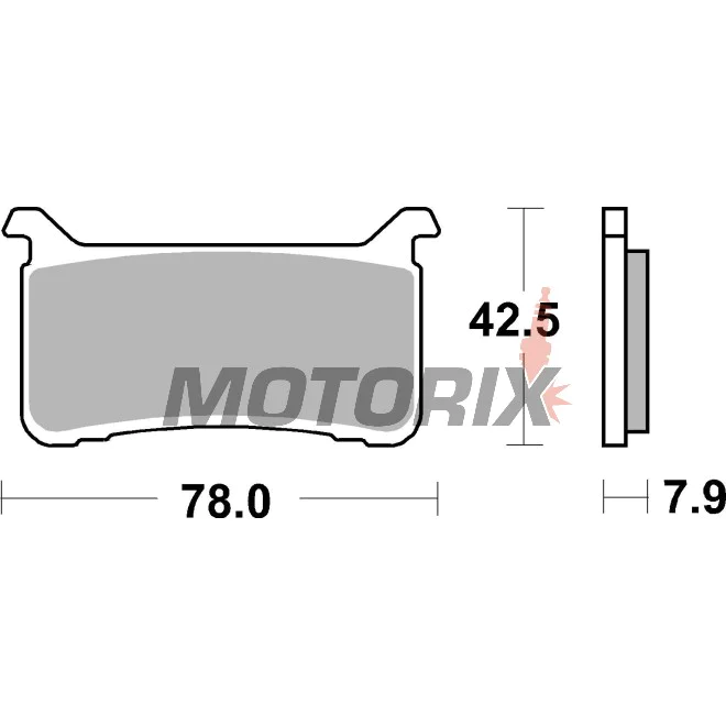 Brzdové destičky -BREMBO- 07HO63SA, Honda CBR 1000 (2017-2021), CRF 1000 (2015-2018), VFR 800 (2017)