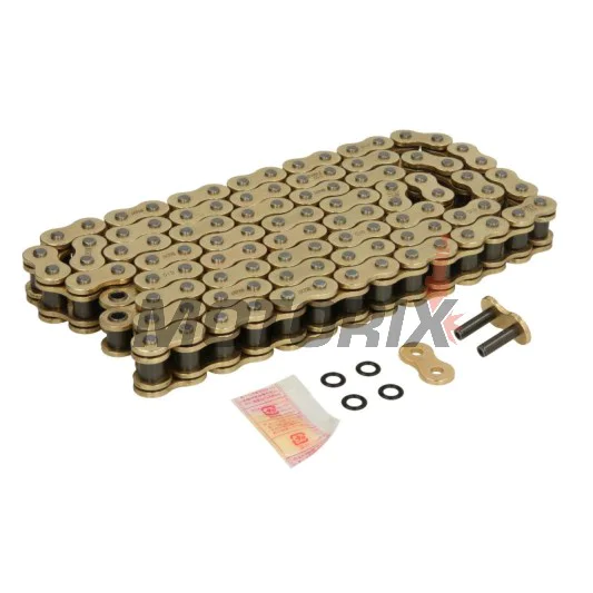 Řetěz -DID- 530ZVMX2G&G-106, velikost 530, 106 článků, dvojité zesílený, zlatá