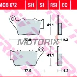Brzdové destičky -TRW- MCB672SH, Alfer VR 250, Aprilia Pegaso 650, Husaberg FE/FS 450-650, Husqvarna CR/TE/WR 125-610, KTM EXC/LC4/Duke 250-690, Yamaha TT 600, WR 125 (1993-2022)