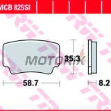 Brzdové destičky -TRW- MCB825SI, KTM SX/XC Quad/ATV 450, 505, 525 (2008-2013)