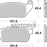 Brzdové destičky -BREMBO- 07HD13SA, Harley-Davidson XL Sportster 883 & 1200 Custom/Roadster/Low (2004-2006)