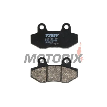 Brzdové destičky -TRW- MCB822, Honda CH125 Spacy, Hyosung Comet/GT/GV Aquila/RX/XRX/Karion, Kymco Pulsar 125 (1998-2010)