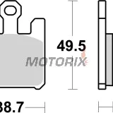Brzdové destičky -BREMBO- 07SU26SA, Kawasaki Ninja ZX-6R 636, ZX-10R, ZX-12R; Suzuki GSX-R1000