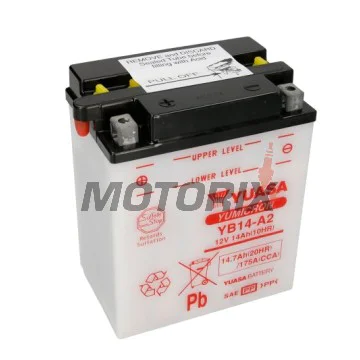 Akumulátor -YUASA- YB14-A2, 15Ah 12V