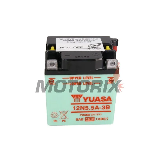 Akumulátor -YUASA- 12N5.5A-3B, 6Ah 12V
