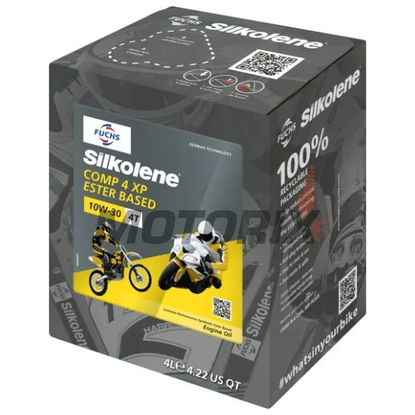 Motorový olej -SILKOLENE- 10W30 - XP, polosyntetika + ester, 4L CUBE