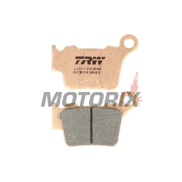 Brzdové destičky -TRW- MCB743RSI, BMW G450X, Husaberg FE/TE, Husqvarna CR/FC/FE/FS/SM/SMR/TC/TE/WR, KTM EXC/EXC-F/SX/SX-F/XC/XC-F/XC-W 125-560 (1998-2020)