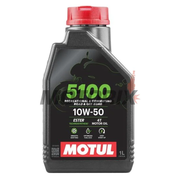 Motorový olej -MOTUL- 5100, 10W50, polosyntetika + ester, 1L