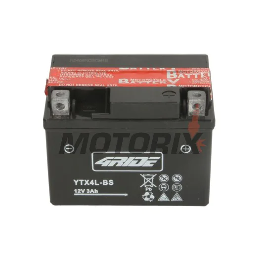Akumulátor -4 RIDE- YTX4L-BS 4RIDE, 3.6Ah 12V