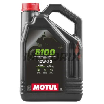 Motorový olej -MOTUL- 5100, 10W30, polosyntetika + ester, 4L
