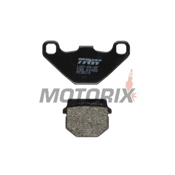 Brzdové destičky -TRW- MCB519, Aprilia Pegaso/Tuareg/RS4 50-600 1989-2014; Kawasaki KDX/KMX/KX 100-250 1981-1998; Peugeot Vivacity/Speedake/Buxy 50-100 1994-2010; Suzuki Address/Street Magic 50-125 1995-2016