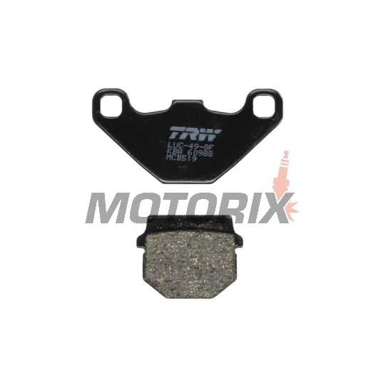 Brzdové destičky -TRW- MCB519, Aprilia Pegaso/Tuareg/RS4 50-600 1989-2014; Kawasaki KDX/KMX/KX 100-250 1981-1998; Peugeot Vivacity/Speedake/Buxy 50-100 1994-2010; Suzuki Address/Street Magic 50-125 1995-2016