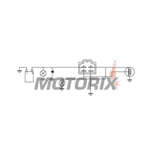 Regulátor dobíjení -DZE- regulátor dobíjení, 12V, 12A, APRILIA MOJITO, SR; HONDA SA; KYMCO SENTO 50 1995-2012
