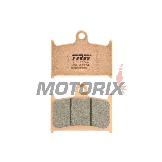 Brzdové destičky -TRW- MCB595SV, Suzuki GSX-R 400/750/1100 (1988-1995), Triumph Daytona, Rocket III, Speed Triple, Sprint, Thunderbird, Tiger, Trophy (1991-2016), Yamaha TZ250 (1990-2001)