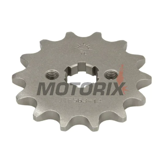 Přední pastorek -JT- JTF563,14, 14 zubů, Kawasaki KDX 50 2003-2006, Suzuki ALT (Three Wheelers) 50 1983-1984, GT 50 1977-1980, JR 50 1978-1983, 1985-2007, LT 50 1989-2001, LT-A 50 2001, TS 50 1979-1983, ZR 50 1979-1981, 1984-1988
