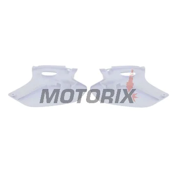 Zadní boční plasty -POLISPORT- bílé, YAMAHA YZ 250 2001-2002