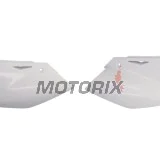 Zadní boční plasty -POLISPORT- bílé, KAWASAKI KX 250 2004-2005