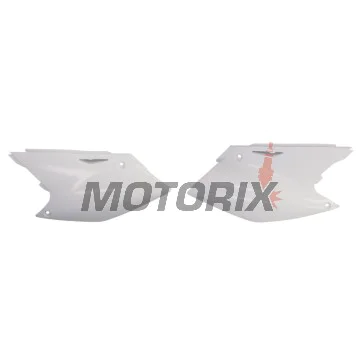 Zadní boční plasty -POLISPORT- bílé, KAWASAKI KX 250 2004-2005