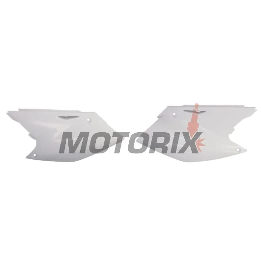 Zadní boční plasty -POLISPORT- bílé, KAWASAKI KX 250 2004-2005