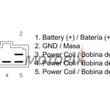 Regulátor dobíjení -DZE- regulátor dobíjení, 12V, 35A, YAMAHA FZ, XVS, YZF 650/750/1000 1999-2016
