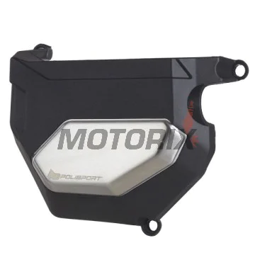 Chránič víka spojky -POLISPORT- černý, YAMAHA MT-09 850 2014-2020