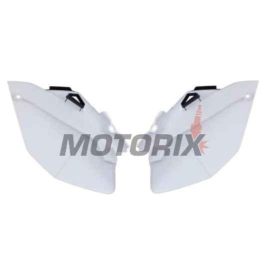 Zadní boční plasty -POLISPORT- černé/bílé, YAMAHA YZ 250/450 2006-2009