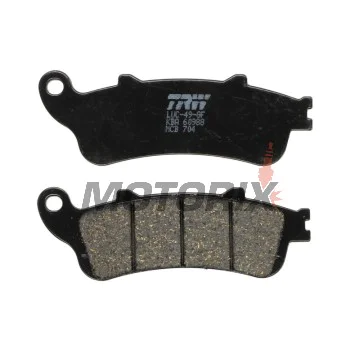 Brzdové destičky -TRW- MCB704, Aprilia Leonardo 125, Benelli 125 Jarno, Beta Eikon 125/150, Honda CB 1100, CBR 1100XX, Foresight/Jazz 250, Silver Wing 600, Gold Wing/VTX 1800, Deauville/Vulcan 650, VFR 800, Varadero 1000, Malaguti Ciak 125/150, Peugeot Lo