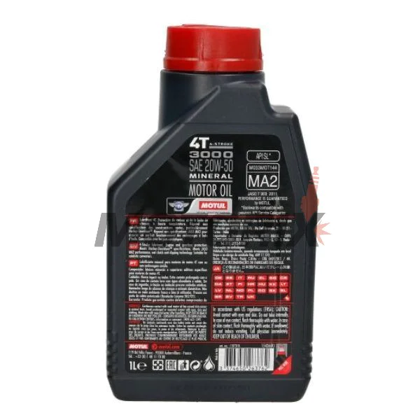 Motorový olej -MOTUL- 3000, 20W50, minerální, 1L