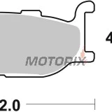 Brzdové destičky -BREMBO- 07YA27SA, Yamaha XV535 Virago/XV950 Racer (1995-2016)