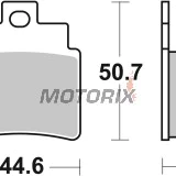 Brzdové destičky -BREMBO- 07GR71SD, Arctic Cat DVX 250/300, Kymco KXR & MXU 250, Kymco Maxxer 300, Gilera Oregon 250 Quad (2004-2016)