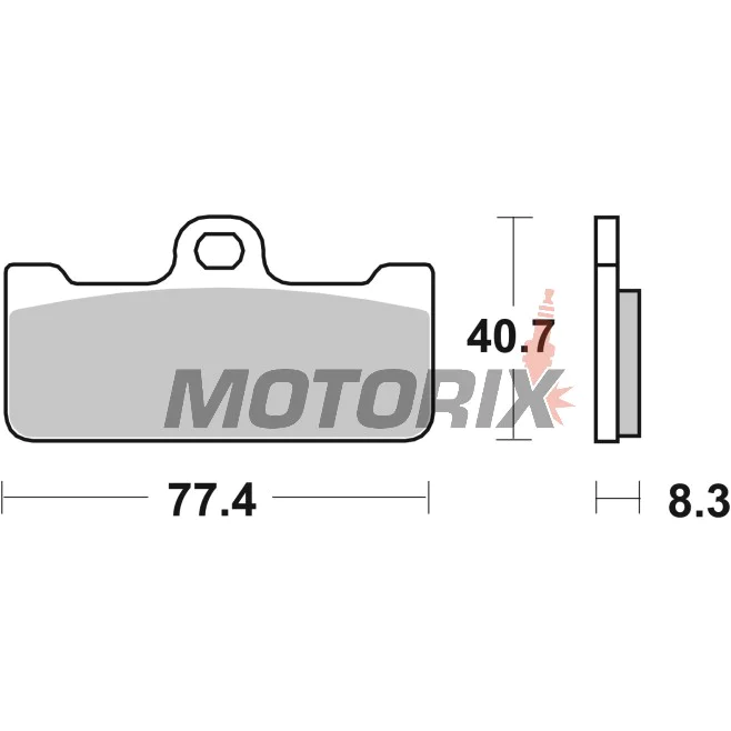 Brzdové destičky -BREMBO- 07BB10SR, Aprilia SXV 450/SXV 550 (2008)