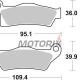 Brzdové destičky -BREMBO- 07GR26SD, BMW R80RT 1982-1984/Can-Am Outlander 500 EFI 2013-2015/Can-Am Renegade 500 EFI 2010-2015/Suzuki GSX400FE Katana 1981-1983