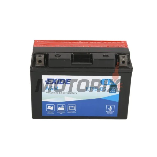 Akumulátor -EXIDE- YT9B-BS, 8Ah 12V