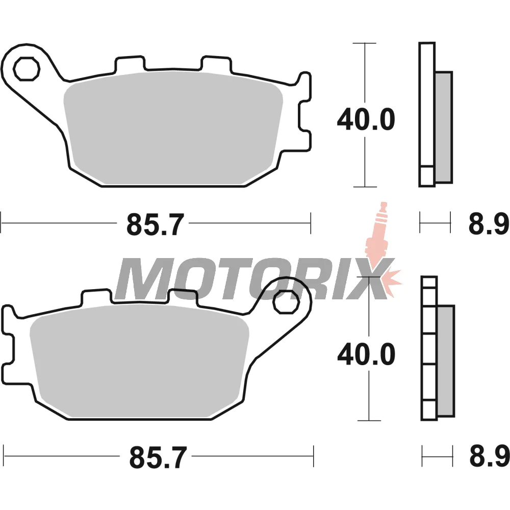 Brzdové destičky -BREMBO- 07HO3607, Honda CB/CBR/Hornet, Yamaha MT/FZ/R1/R6, Suzuki Bandit/V-Strom & Kawasaki Z750/1000 (1991-2022)