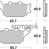 Brzdové destičky -BREMBO- 07HO3607, Honda CB/CBR/Hornet, Yamaha MT/FZ/R1/R6, Suzuki Bandit/V-Strom & Kawasaki Z750/1000 (1991-2022)