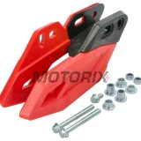 Vodítko řetězu -POLISPORT- červený, polyuretan, HONDA CRF 250/450 2007-2023