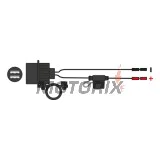 USB adaptér -OXFORD- s držákem na řídítka 22mm - univerzální