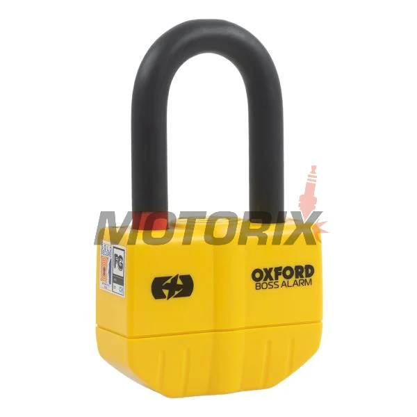 Řetěz se zámkem s alarmem -OXFORD- Boss Alarm 14mm + Chain 12mm x1.5m