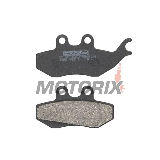 Brzdové destičky -RMS- 22 510 0360, Aprilia MX 50 2004, Aprilia Pegaso 125 1991-1994, Aprilia Pegaso 50 1992-1994, Aprilia RS 50 1999-2005, Aprilia RX 125 1990-1993, Aprilia RX 50 1991-2006, Aprilia Tuareg 125 1989-1992, Beta Alp 350 2004-2015
