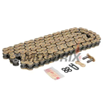 Řetěz -DID- 520VX3G&B-130FB, velikost 520, 130 článků, zesílený, zlatá/černá